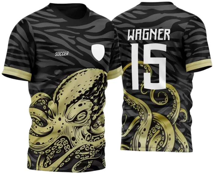 Arte Vetor Camisa Para InterClasse 2023 Polvo Dourado