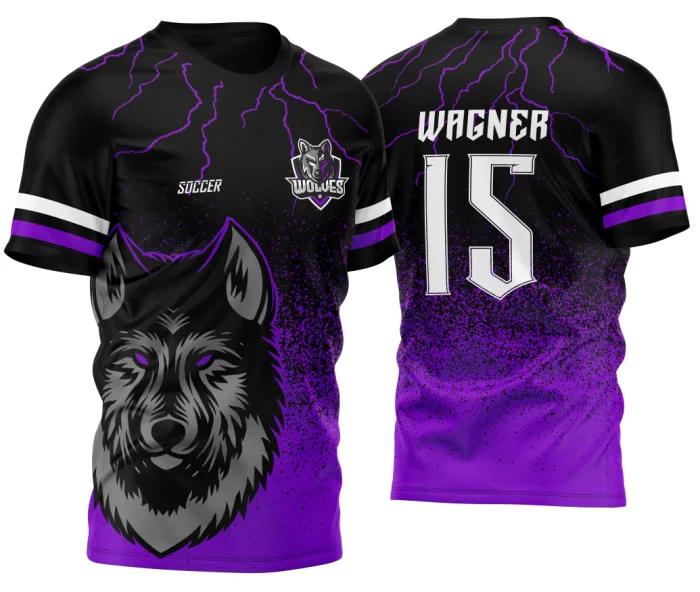 Arte Vetor Camisa para InterClasse Lobo Particulas Ataque 2023 Rosa