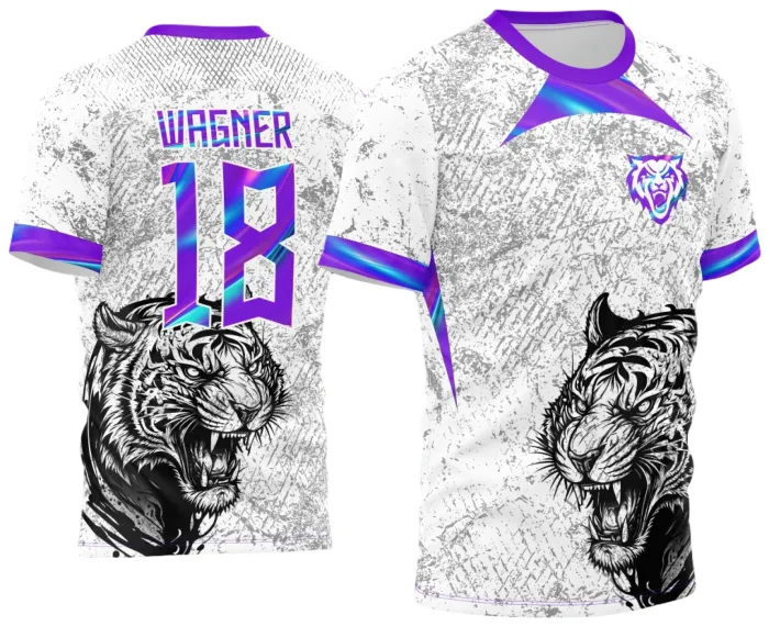 Arte Vetor Camisa Para InterClasse Tigre Branca e Olografica 2025