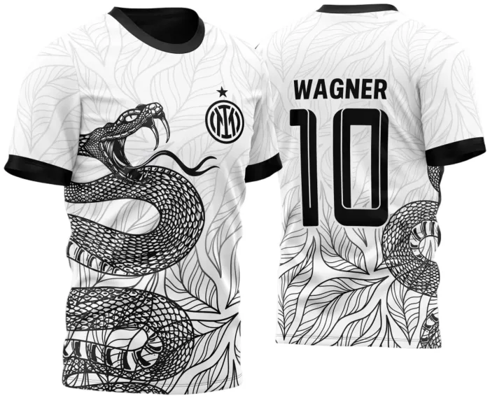 Arte Vetor Camisa InterClasse Cobra Ataque Folhas 2023 Mod2