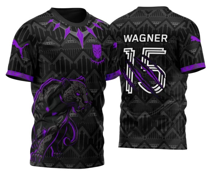 Arte Vetor Camisa InterClasse Pantera Negra na Espreita