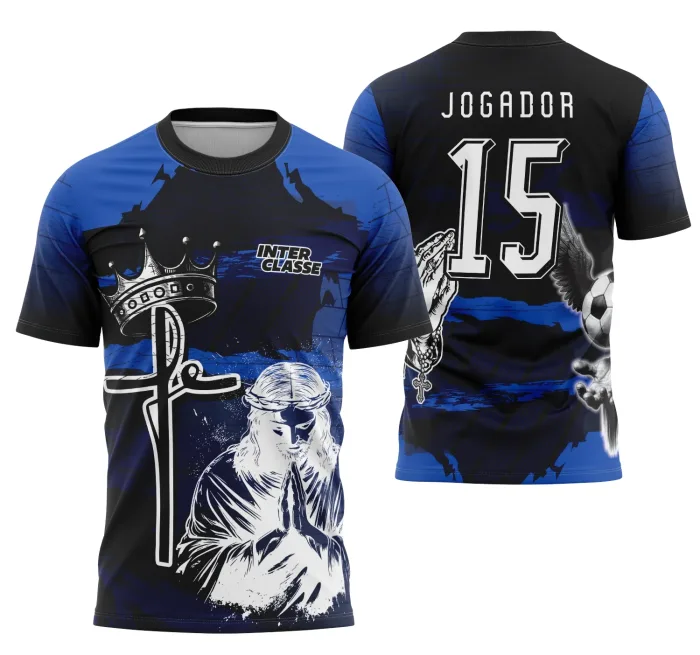 Camisa Interclasse Futebol Jesus Cristo modelo 2