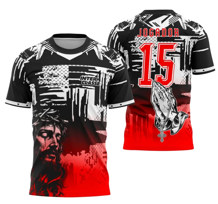 Camisa Interclasse Futebol Jesus Cristo modelo 3
