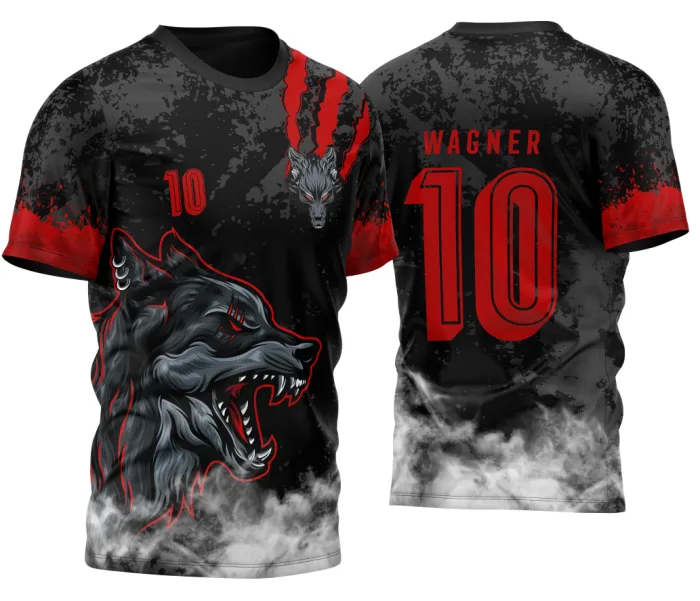 Arte Vetor Camisa Para InterClasse Lobo Feroz