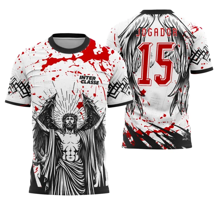 Camisa Interclasse Futebol Jesus Cristo modelo 4