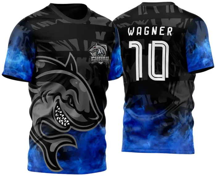 Arte Vetor Camisa InterClasse Shark Tubarão 2023 Cinza