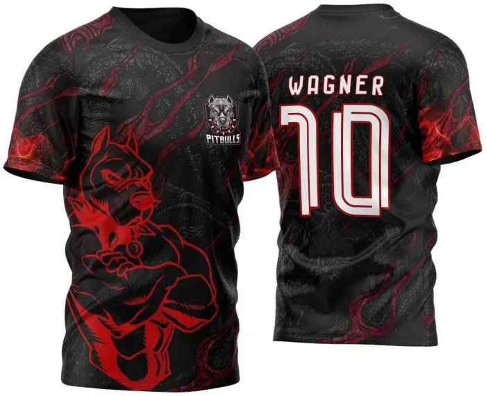 Arte Vetor Camisa InterClasse Pitbull of Dragon 2025