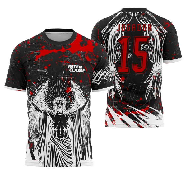 Camisa Interclasse Futebol Jesus Cristo modelo 5