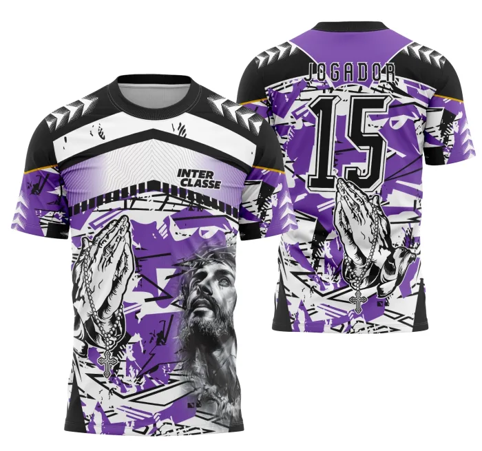 Camisa Interclasse Futebol Jesus Cristo modelo 6