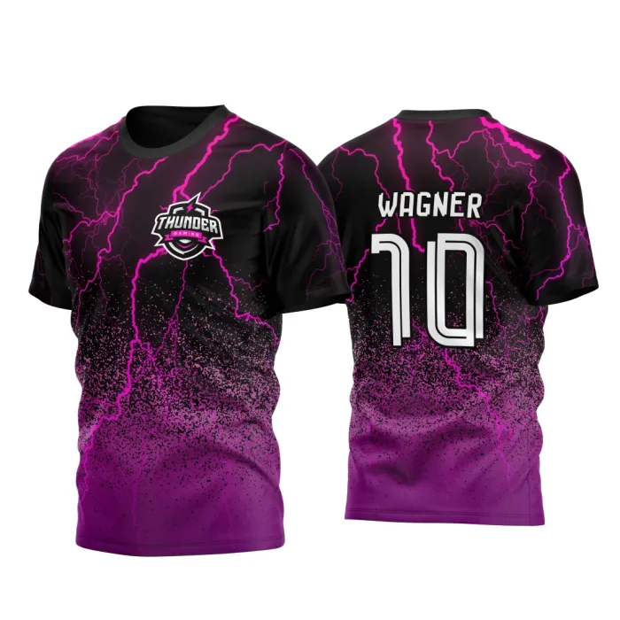 Arte Vetor Camisa InterClasse Raios Relâmpagos Roxos 2