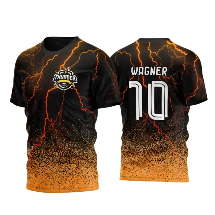 Arte Vetor Camisa InterClasse Raios Relâmpagos Amarelos 2