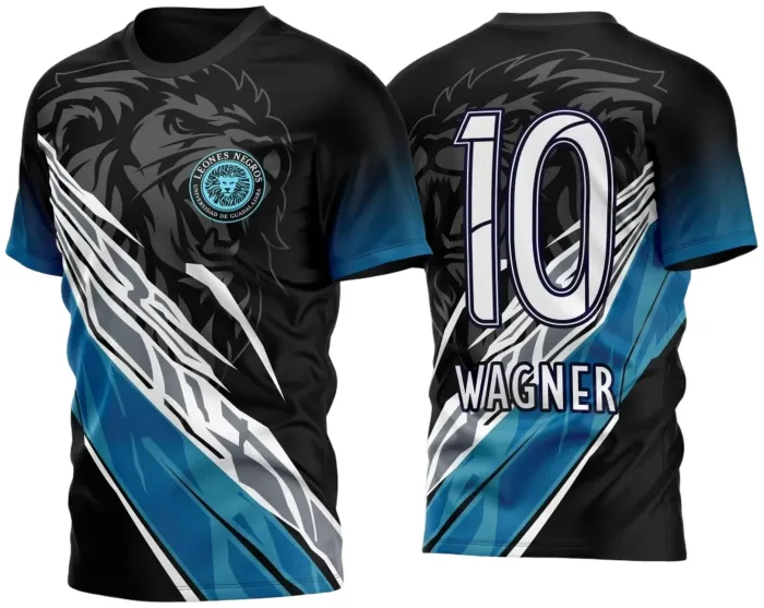 Arte Vetor Camisa Leão Time InterClasse 2023 Preto Azul