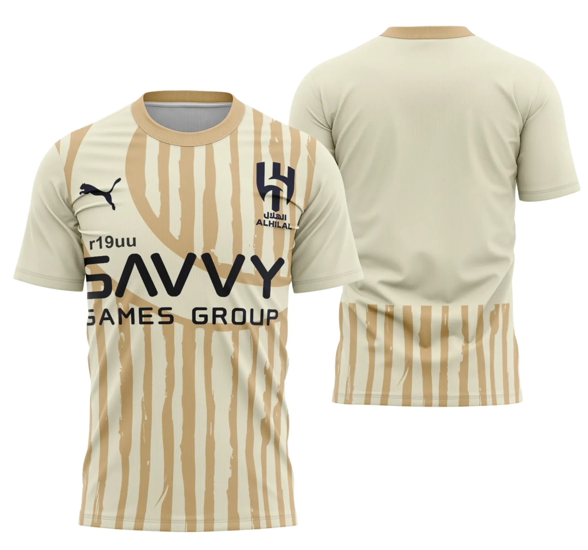 Camiseta unissex preta com logo no peito e estampa grande nas costas do Interclasse Al-Hilal Fora Da Copa Do Mundo De Clubes 2025, design moderno e esportivo ideal para fãs e eventos.