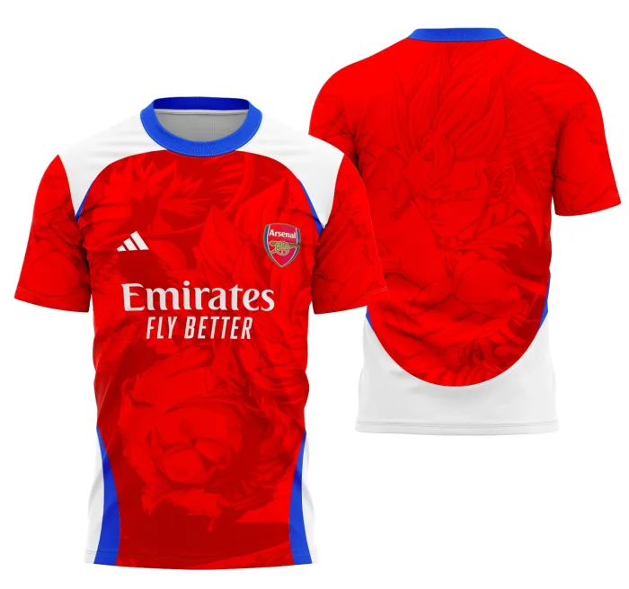 Arte Camisa Interclasse Conceito Arsenal Dragon Ball Z