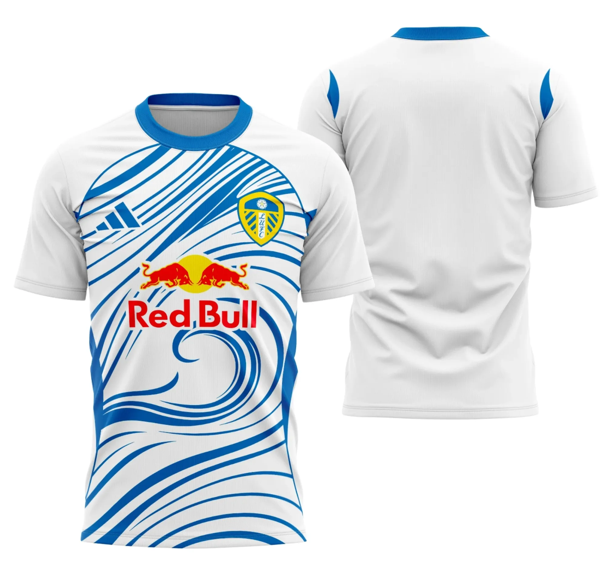 Foto de camiseta unissex preta com logo no peito e estampa grande nas costas com tema Interclasse Conceito De Leeds, estilo moderno e atraente para fãs do conceito Leeds.