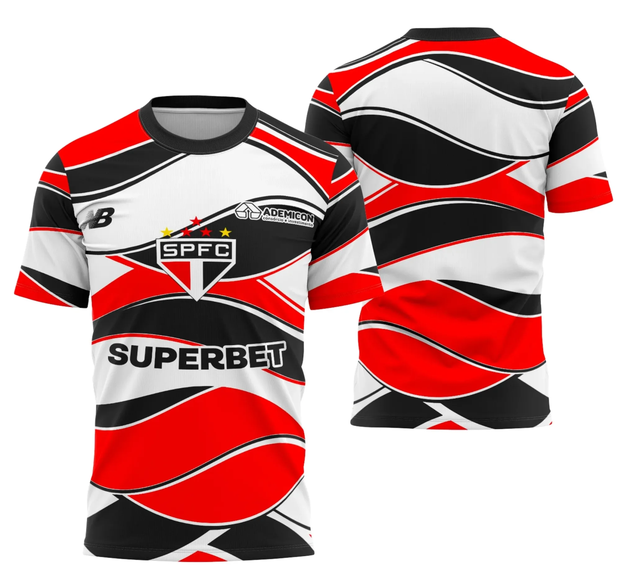 Camiseta unissex preta com logo no peito e estampa grande nas costas, estilo Interclasse Conceito De São Paulo, perfeita para quem valoriza identidade e estilo urbano.