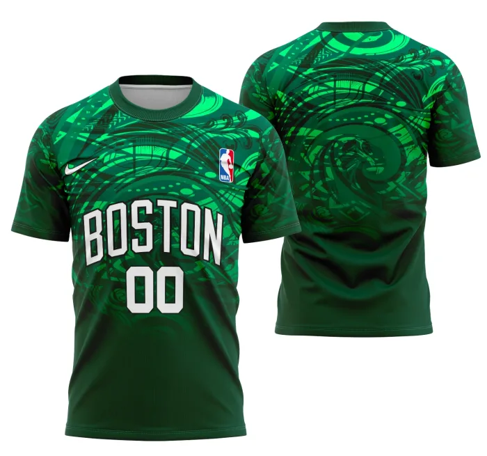 Arte Camisa Interclasse Conceito Do Boston Celtics