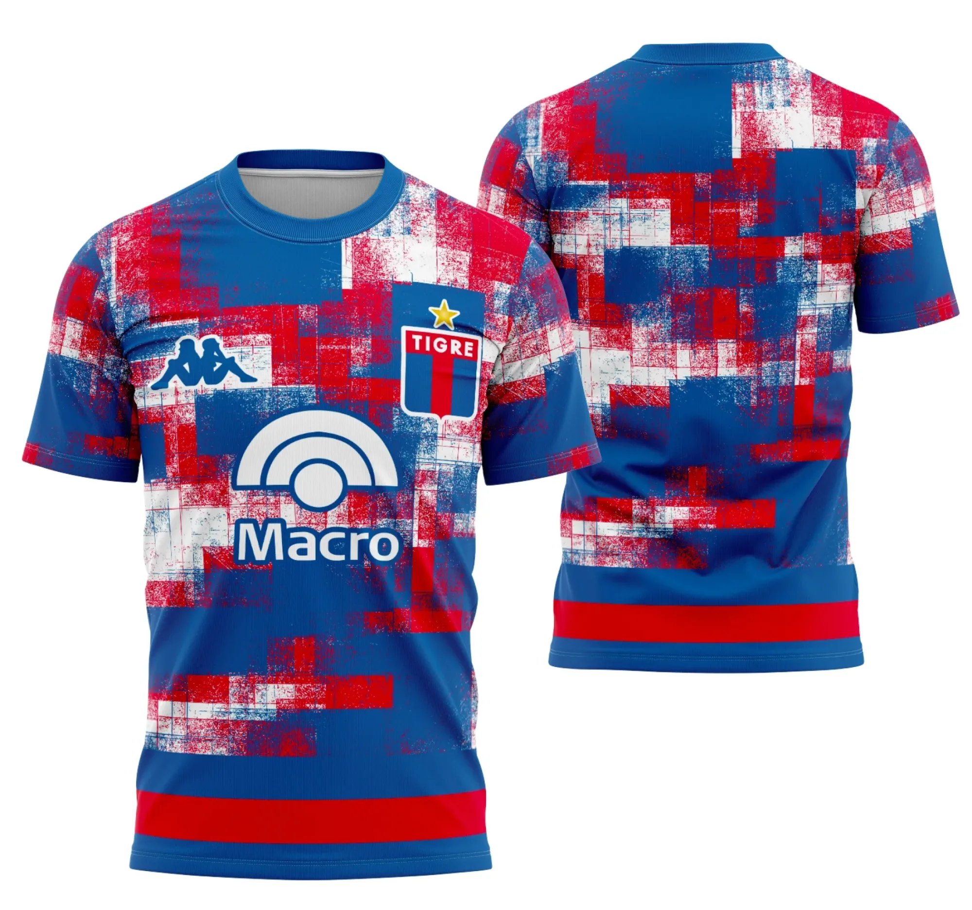 Camiseta unissex preta com logo no peito e estampa grande nas costas do Interclasse Conceito Clube Atlético Tigres, ideal para torcedores e fãs do time.