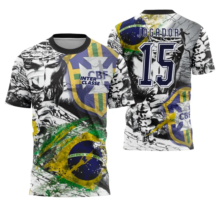 Camisa Interclasse Futebol Jesus Cristo modelo 19