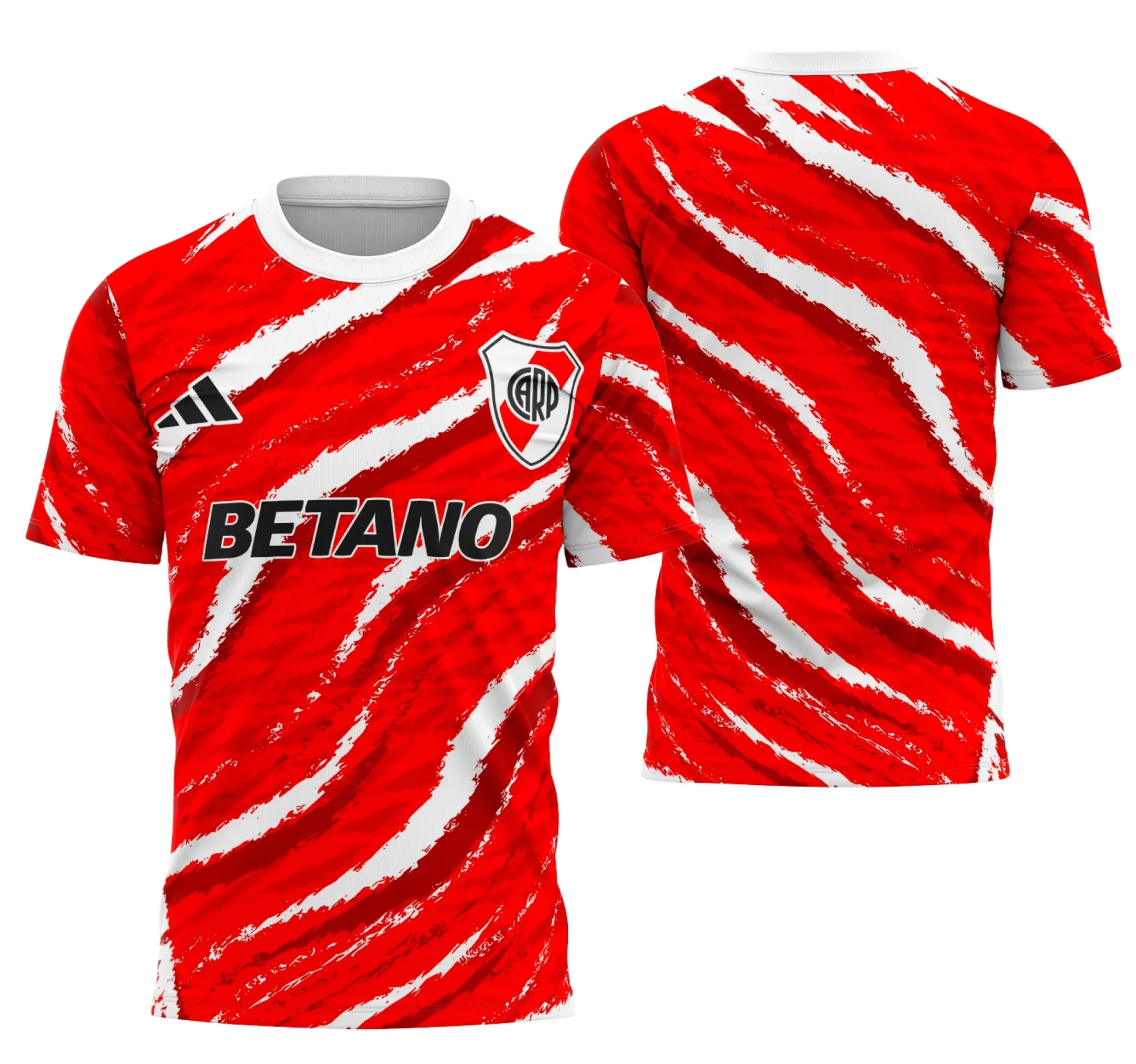 Camiseta unissex preta com logo no peito e estampa grande nas costas, tema Interclasse Conceito do Rio da Prata, estilo moderno e visual impactante.