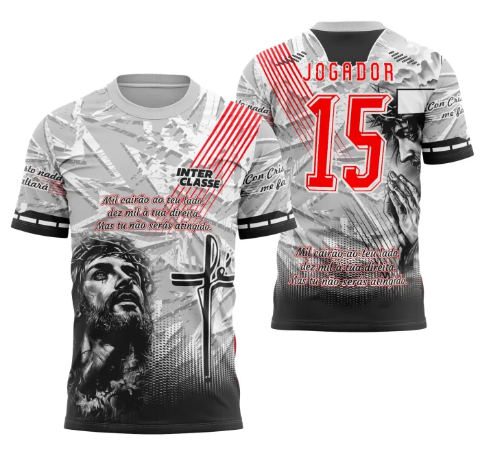 Camisa Interclasse Futebol Jesus Cristo modelo 20