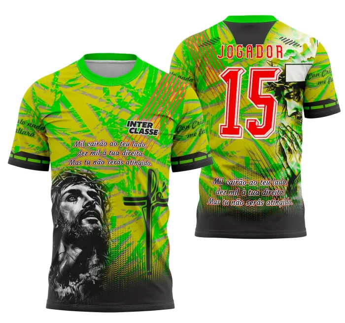 Camisa Interclasse Futebol Jesus Cristo modelo 21