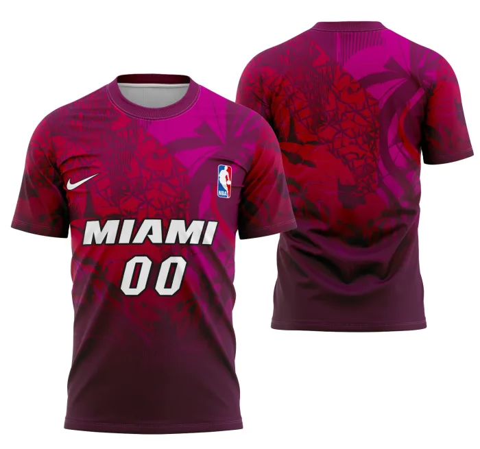 Arte Camisa Interclasse Conceito Miami Heat