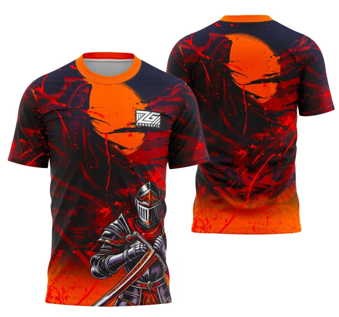 Arte Camisa Interclasse Equipe Cavaleiro Medieval