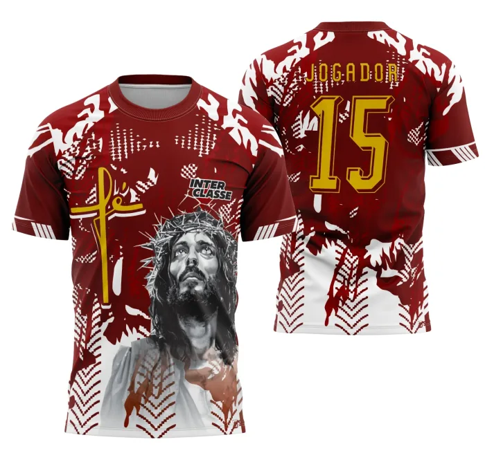 Camisa Interclasse Futebol Jesus Cristo modelo 25