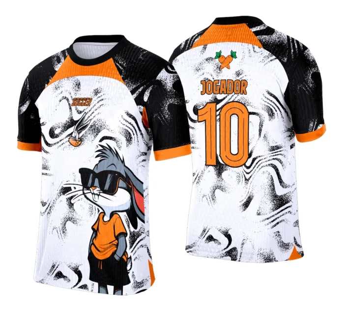 Camisa Interclasse Coelho Pernalonga Laranja modelo 2