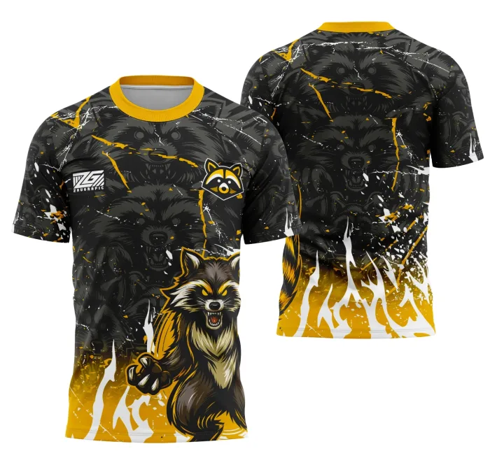 Arte Camisa Interclasse Equipe Guaxinim