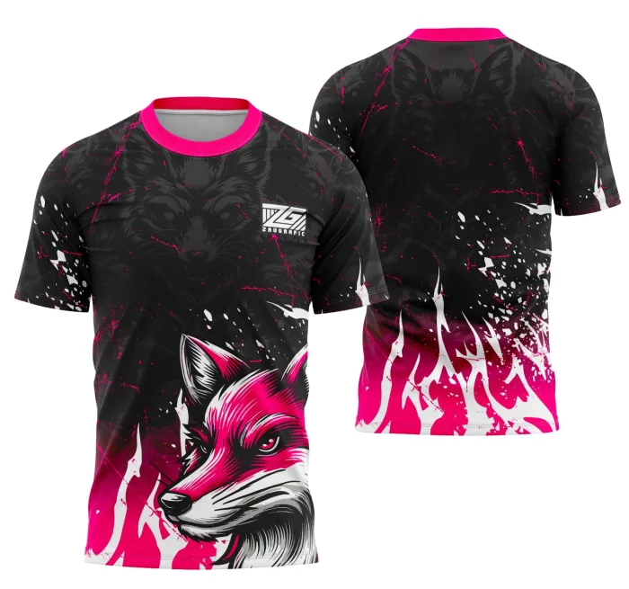 Arte Camisa Interclasse Equipe Lobo