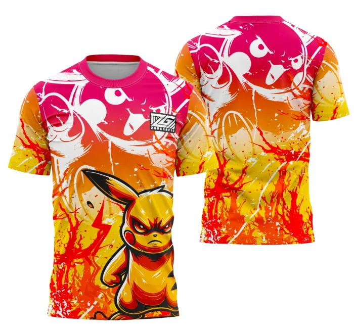 Arte Camisa Interclasse Equipe Pikachu