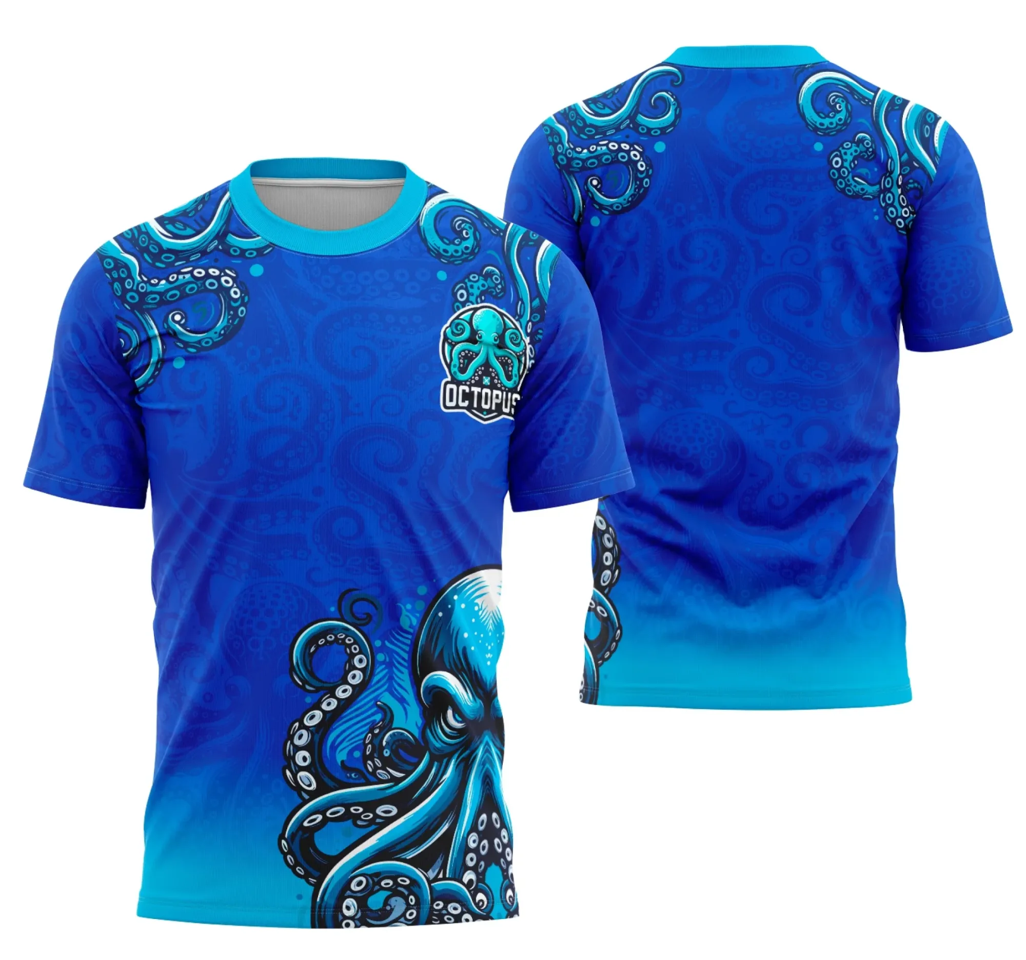 Camiseta unissex preta com logo no peito e estampa grande nas costas da Equipe Polvos do Interclasse, ideal para times e eventos esportivos.