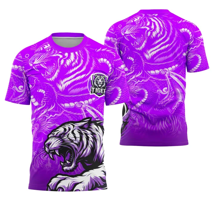 Arte Camisa Interclasse Equipe Tigre