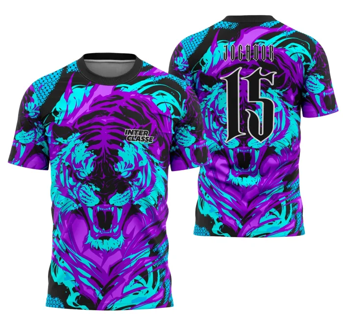 Camisa de Interclasse Tigre Azul 2025 – Arte Digital Exclusiva modelo 2