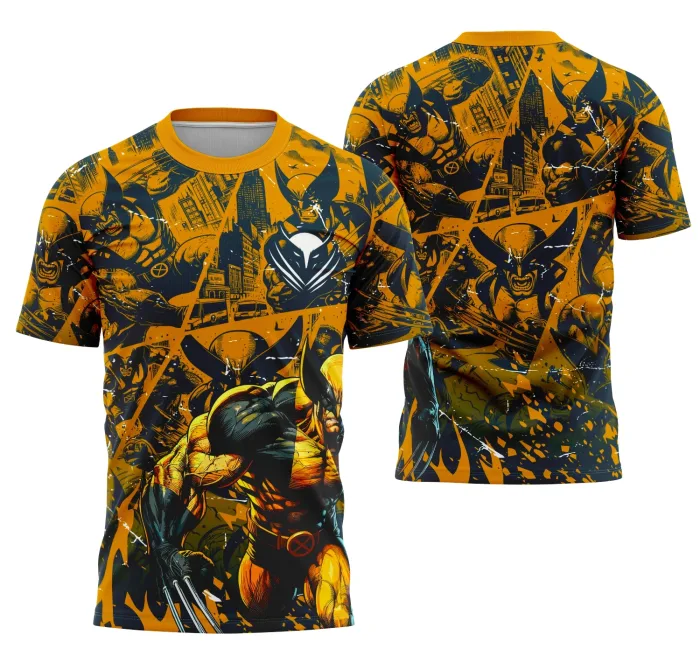 Arte Camisa Interclasse Equipe Wolverine
