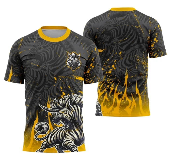 Arte Camisa Interclasse Equipe Zebra