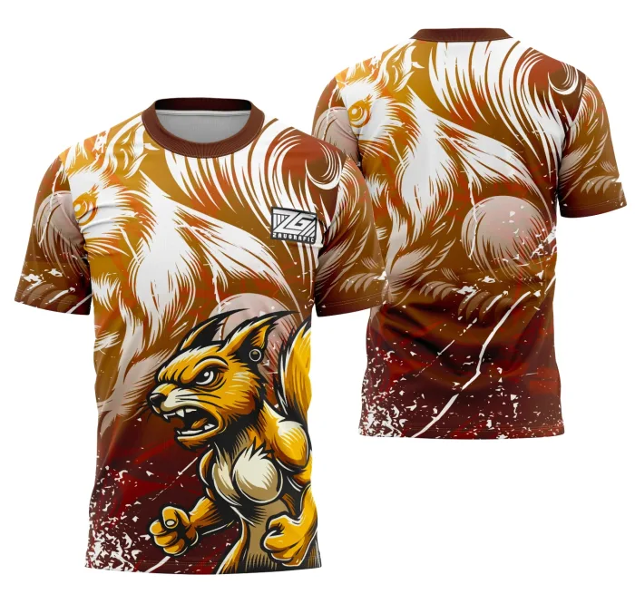 Arte Camisa Interclasse Esquilo Da Equipe