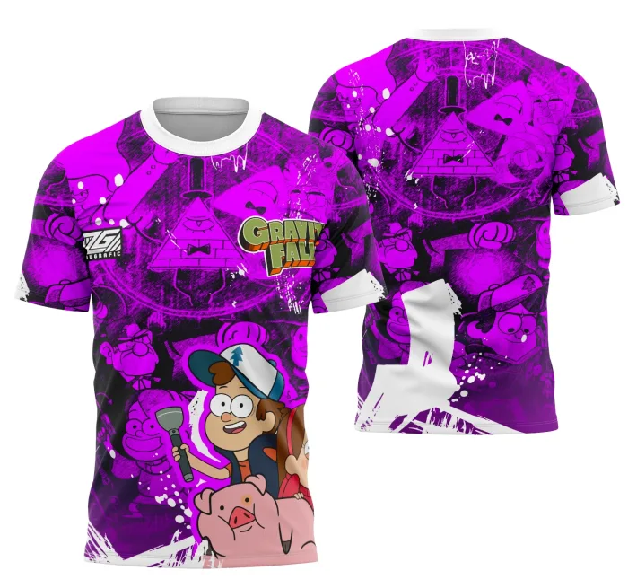 Arte Camisa Interclasse Gavity Falls 2025