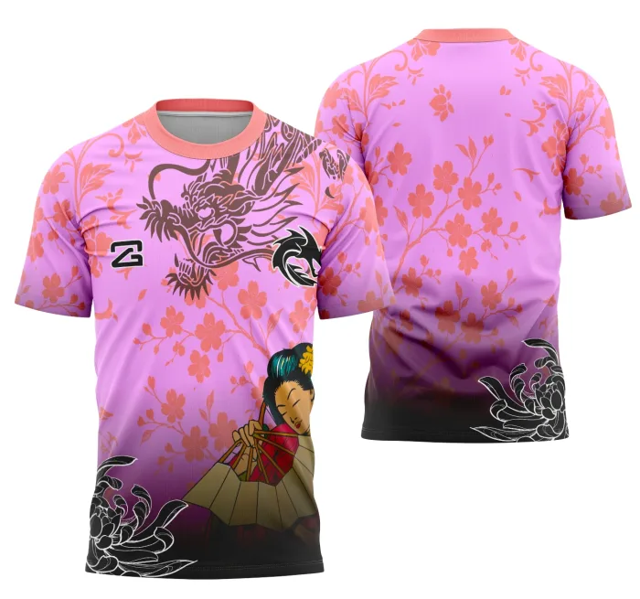 Arte Camisa Interclasse Gueixa