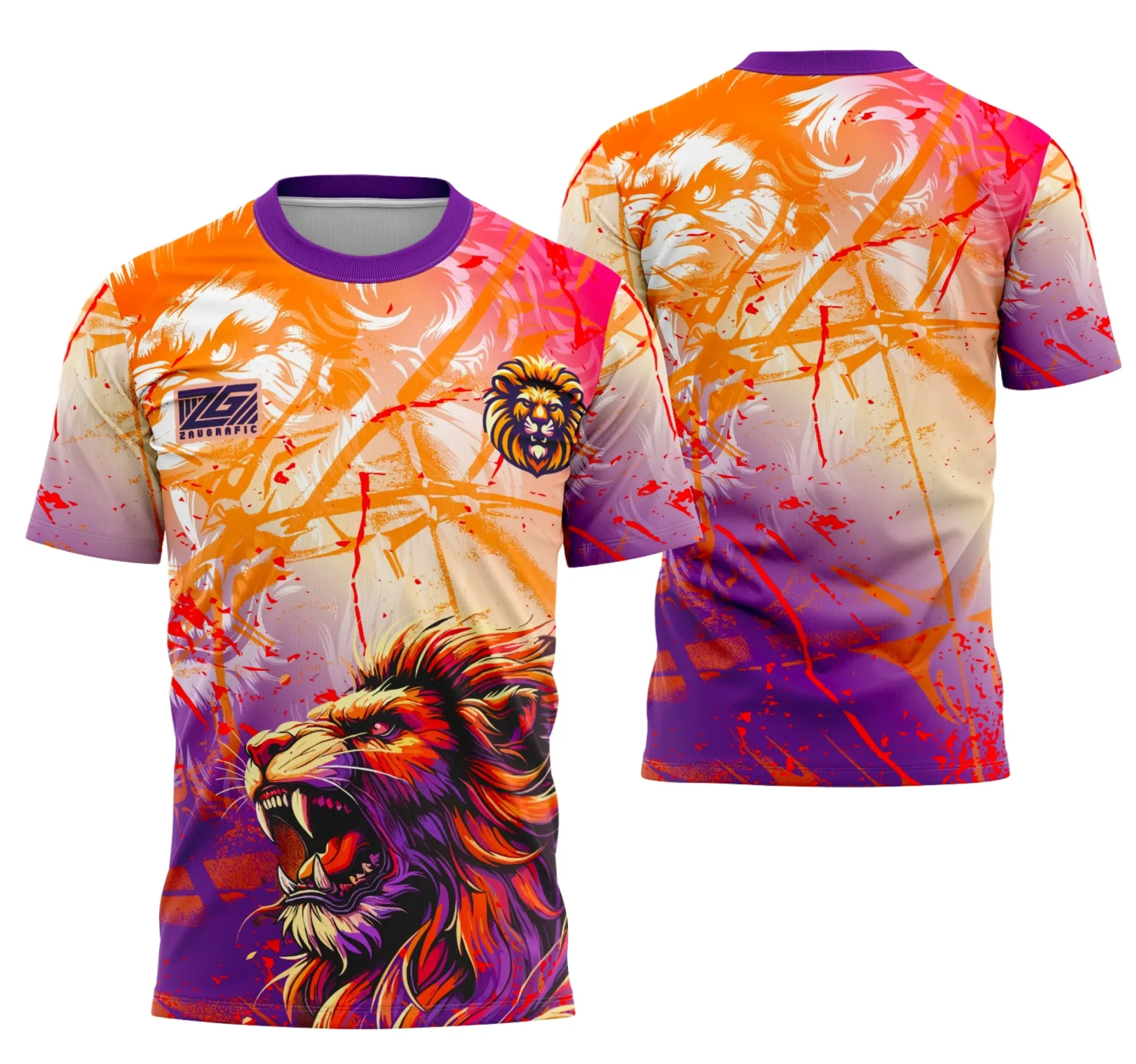 Camiseta unissex preta com logo no peito e estampa grande nas costas com o tema Interclasse Leão, perfeita para eventos, times e turmas que buscam estilo marcante e moderno.