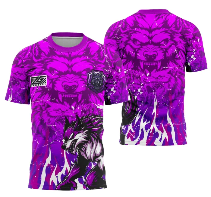 Arte Camisa Interclasse Lobisomem Da Equipe