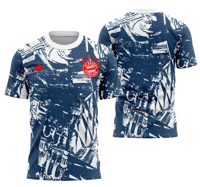 Arte Camisa Interclasse Pré-Jogo Do Bayern De Munique 2023-2024