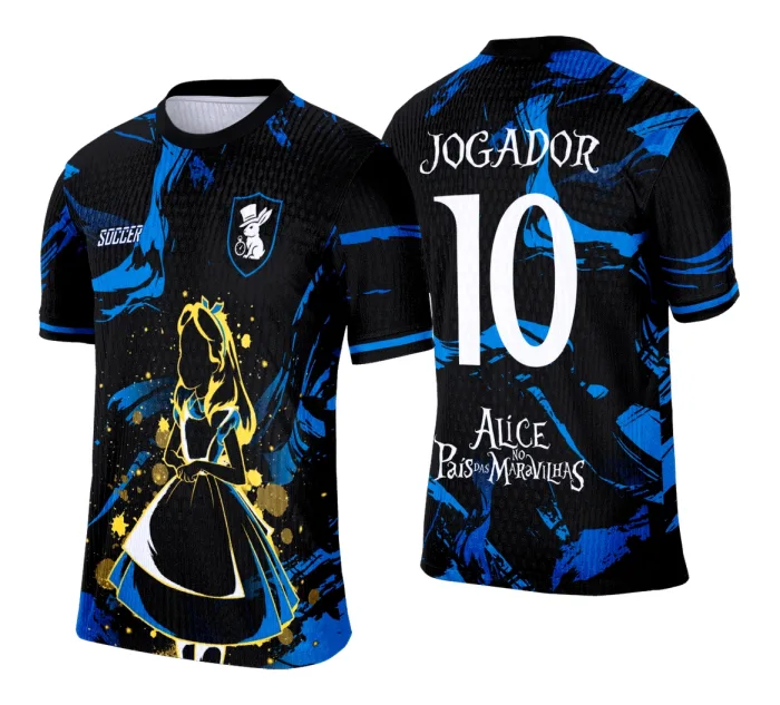 Arte Vetor Camisa Interclasse Alice no País das Maravilhas - 0206