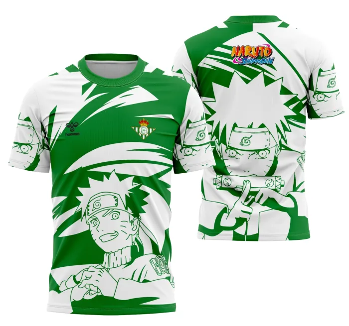 Arte Camisa Interclasse Real Betis 2025 Naruto