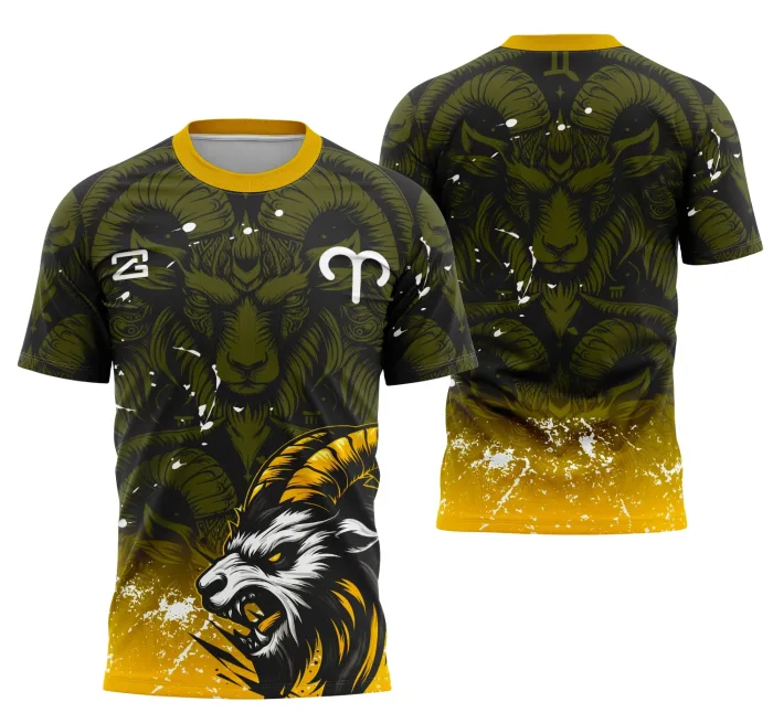 Arte Camisa Interclasse Zodíaco Áries