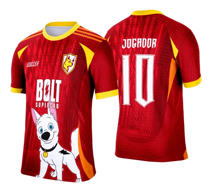 Arte Vetor Camisa Interclasse Bolt Super Cão - 0187