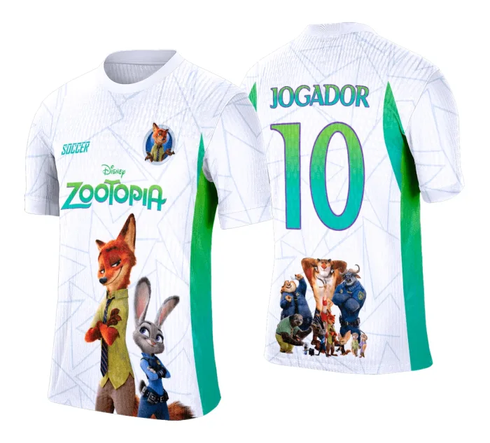 Arte Vetor Camisa Interclasse Zootopia - 0181