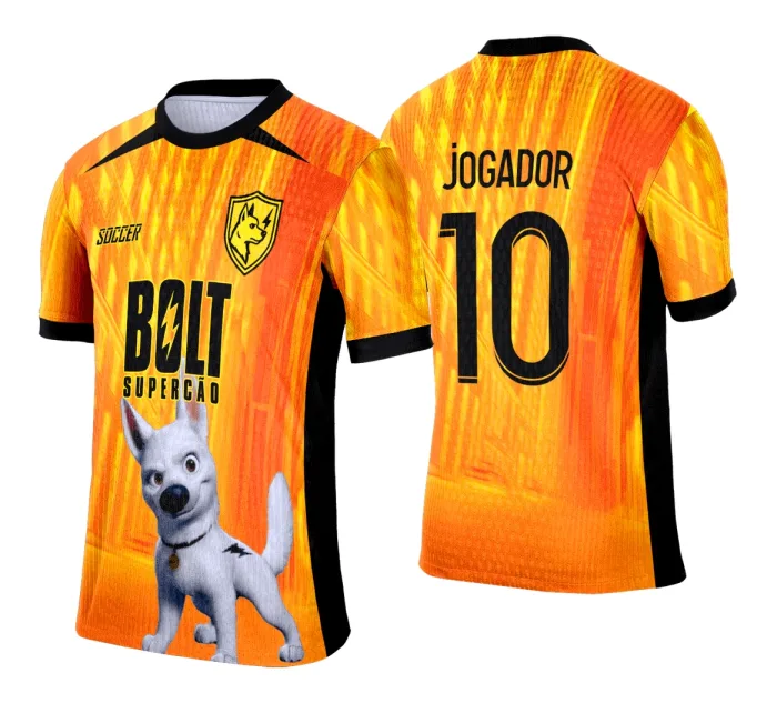 Arte Vetor Camisa Interclasse Bolt Super Cão - 0176